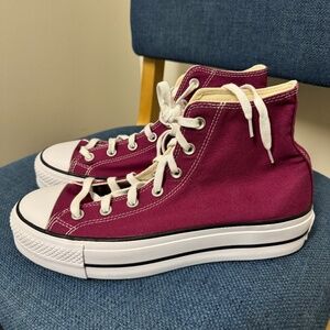 Pink Magenta All-Star Converse Chuck Taylor Platform